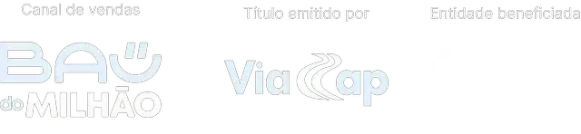 Canal de vendas Baú do Milhão · Título emitido por Via Cap · Entidade beneficiada Casa Ronald McDonald